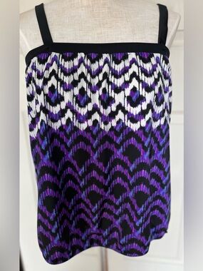 Azul by Maxine of Hollywood Tankini swim top 16W removable straps padded bra